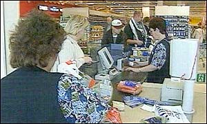 A Tesco till