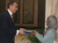 Prof Jack Lohman receives a gift