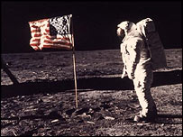 O astronauta Buzz Aldrin na Lua