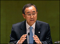 O secretário-geral da Organização das Nações Unidas (ONU), Ban Ki-moon
