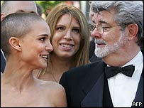Natalie Portman and George Lucas 