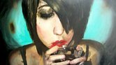 Girl with a glass... Girl with a glass...