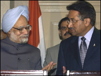 मनमोहन सिंह और परवेज़ मुशर्रफ़
