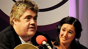 Phill Jupitus with Clare English