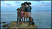 people on a shrinking island
