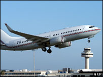 Terör zanlılarının nakledildiği iddia edilen Boeing 737