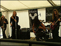 Sacred Flesh perform on the live stage
