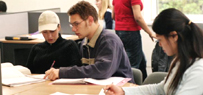 Students studying