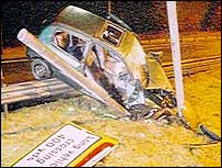 Car accident scene