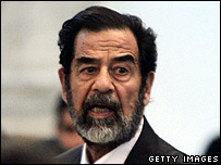 O ex-presidente do Iraque Saddam Hussein
