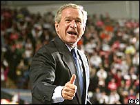 O presidente dos Estados Unidos, George W. Bush