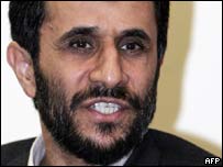 O presidente do Irã, Mahmoud Ahmadinejad