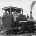 MPQ Advanced Base 1944. 345 Company's Hudswell Hunslett 0-4-0 two foot gauge steam locomotive. It pulled trains of boulders from the Dhansiri River to stone crushers on the Imphal Road. L to R Engine Driver Steam Spr Dhani Ram, Naik Nur Khan, Hav.Clk Ghulam Ahmed Nissar, Capt Alan Shaw RE MPQ Advanced Base 1944. 345 Company's Hudswell Hunslett 0-4-0 two foot gauge steam locomotive. It pulled trains of boulders from the Dhansiri River to stone crushers on the Imphal Road. L to R Engine Driver Steam Spr Dhani Ram, Naik Nur Khan, Hav.Clk Ghulam Ahmed Nissar, Capt Alan Shaw RE