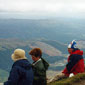 Norman, in the red jacket, enjoying some mountain views in the Lake District