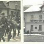 On the right, our billets in Trieben, on the left, German troops marching in. Both photos were taken in 1936. On the right, our billets in Trieben, on the left, German troops marching in. Both photos were taken in 1936.