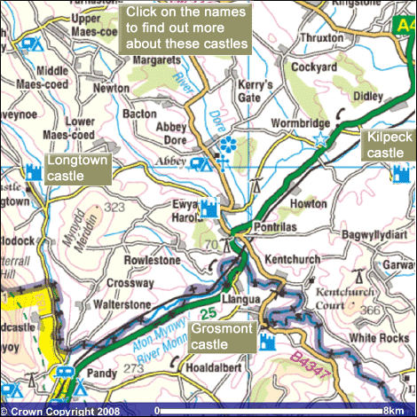 Map of Herefordshire
