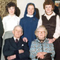 Anne's parents' 40th anniversary. (L-R) Barney, John, Mary, Margaret, Anne, Gerry, and Fergus. Dad Peter and mum Margaret are sitting on the front row