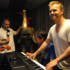 Dave and Gary enjoy a tinkle on the piano. Is that the quiz elephant in the background?