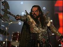 Lordi perform at Eurovision