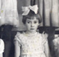 This picture was taken during a school play. Marie is on the front row, second from the right