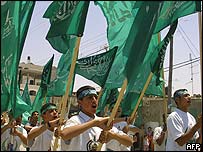 Manifestantes do Hamas