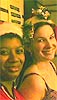 Soca fans Michelle and Erica