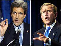 Kerry e Bush