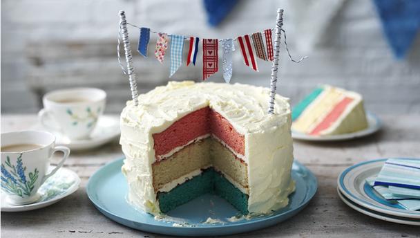 Jubilee bunting cake