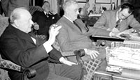 Prime Minister Winston Churchill and President Franklin D. Roosevelt