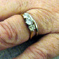 Mina's engagement ring