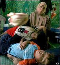 Iraklı mülteci ailesi