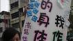 醫學院學生的標語牌