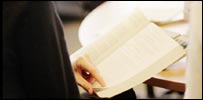 Reading a book