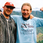 Denis with his friend Joyce at the Sun Gate 
