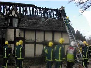Fleece Inn fire