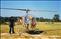 The little helicopter in which Tom and his wife flew over the falls