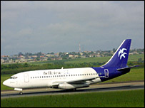 Avião da Bellview Airlines