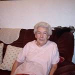 Annie Ferguson relaxing at home. Just before WW2, in 1939, Annie moved back home from Patterdale to Whitehaven and became a 'Screen Lass' at Haig Pit, Kells, Whitehaven. This work involved manually sorting coal from stone, metal and other waste.