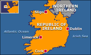 Map of Ireland