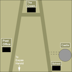 Map of Longtown castle
