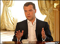 Rusya Federasyonu Başkanı Dimitri Medvedev