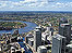 Aerial shot of docklands