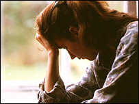 mulher com depressão