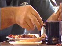 Tea and chips