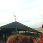 Croke Park - A man can be seen standing on top of the stands in the background