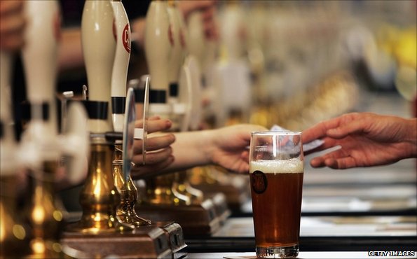 A pint of beer