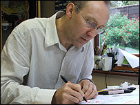 Geoff at work