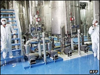 İran'da bir nükleer tesis