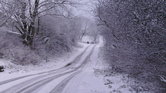 Snowy lane Snowy lane