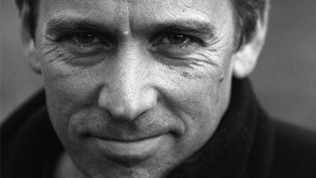 Black and white image of Jasper Fforde. Photo: Mari Fforde